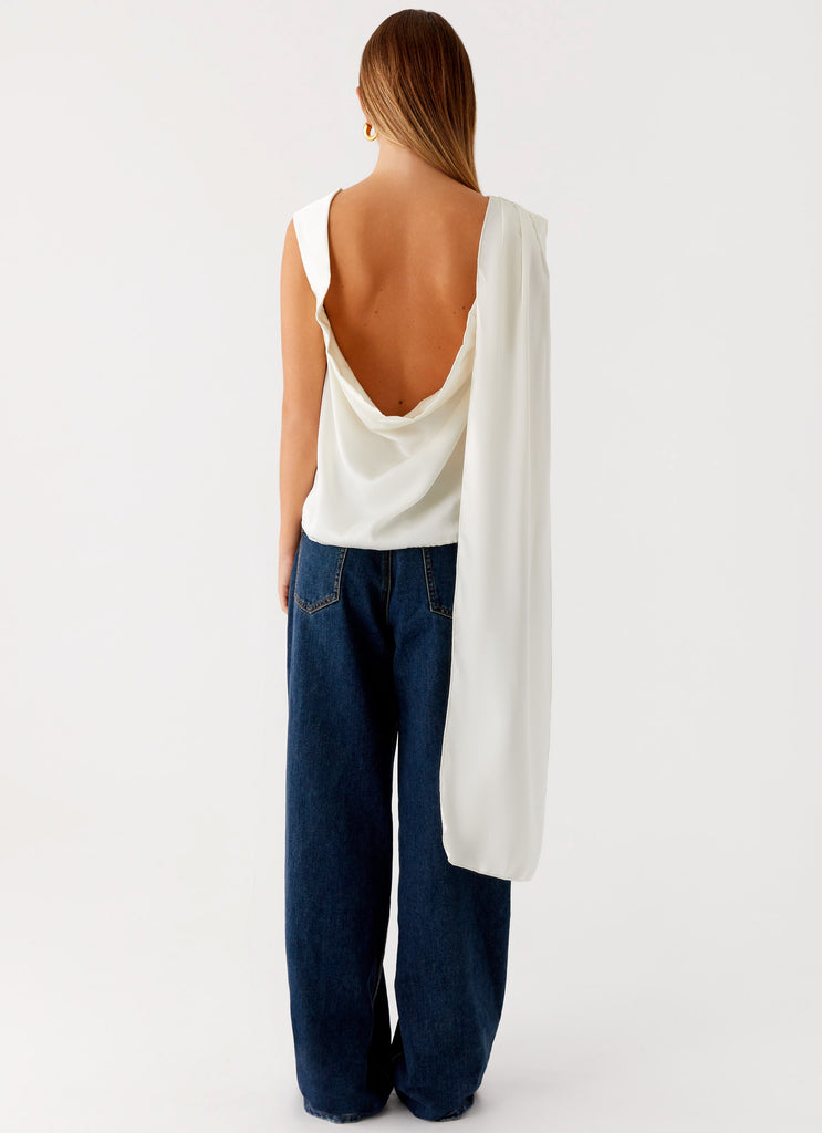 Peppermayo Peppermayo Exclusive - Mojito Cowl Top - Ivory