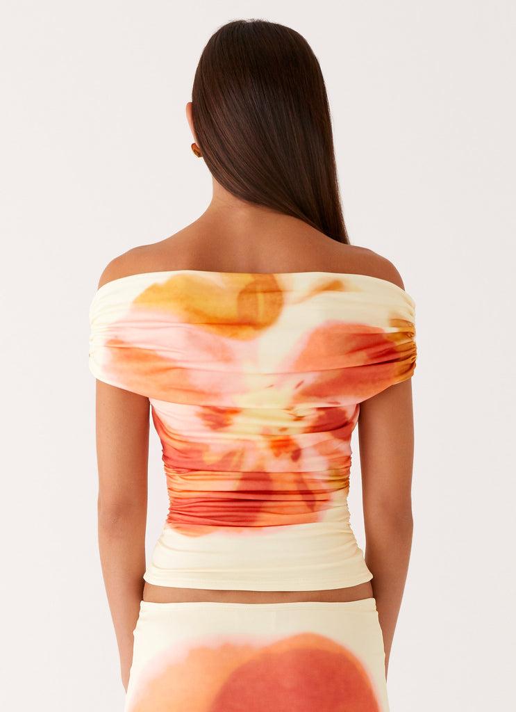 Peppermayo Peppermayo Exclusive - Moka Off Shoulder Top - Mimosa Blossom