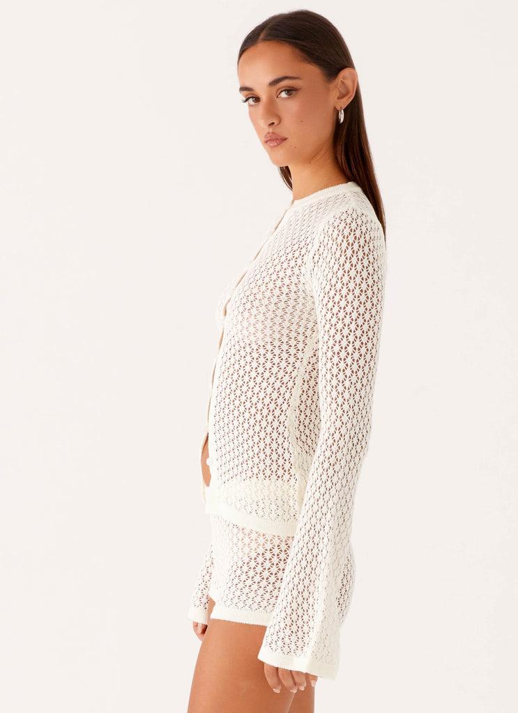 Peppermayo Peppermayo Exclusive - Molly Crochet Cardigan - Ivory