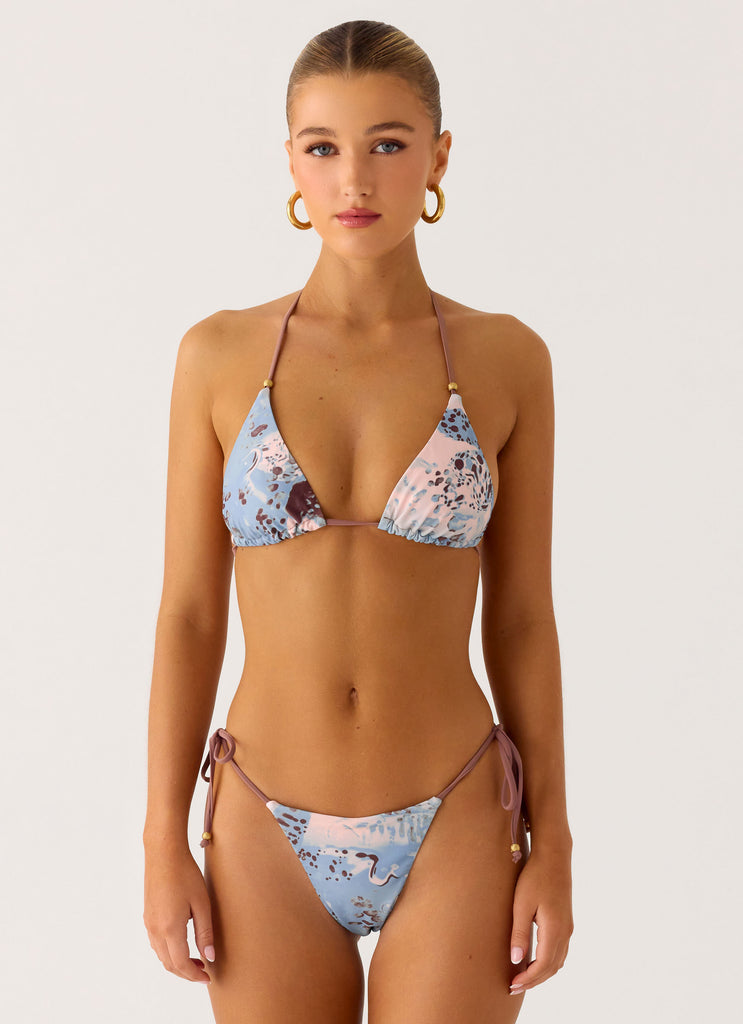 Peppermayo Peppermayo Exclusive - Mommae Halter Bikini Top - Aqua Blur