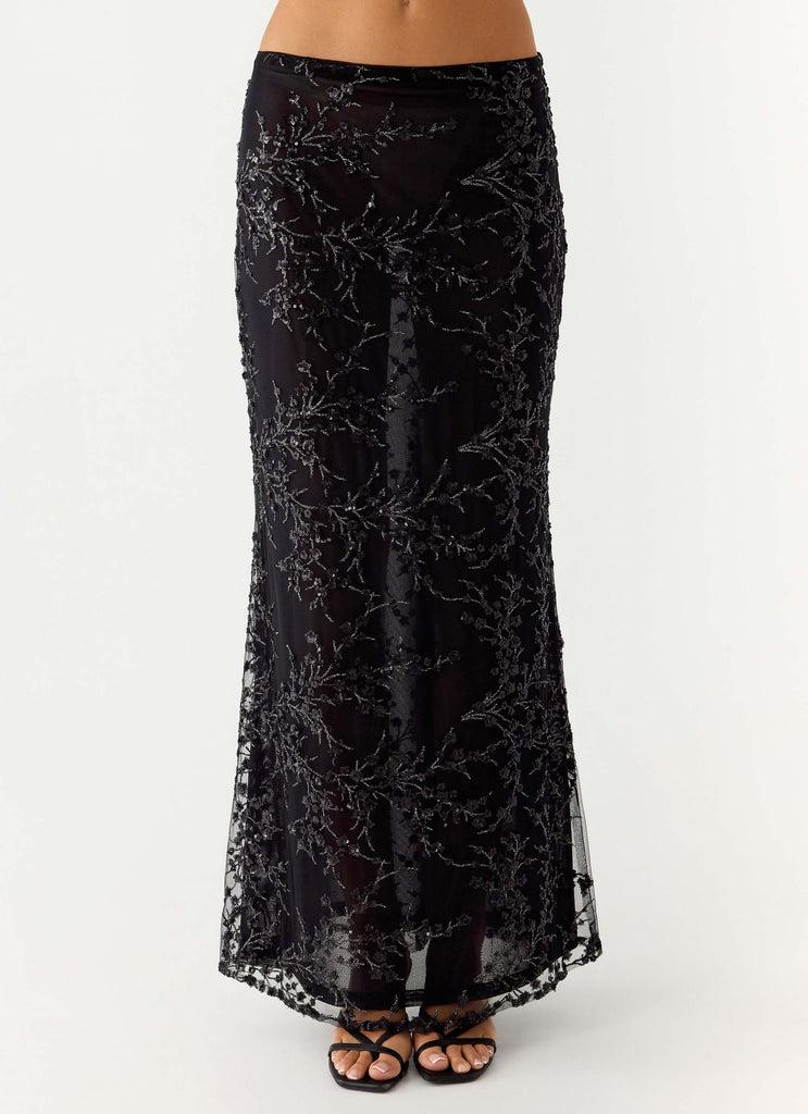Peppermayo Peppermayo Exclusive - Moodlight Maxi Skirt - Black