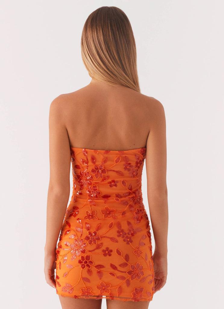Peppermayo Peppermayo Exclusive - Moorey Beaded Mini Dress - Orange