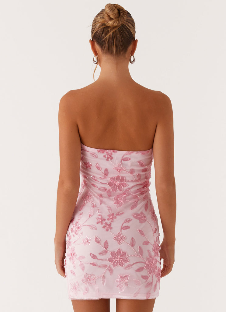 Peppermayo Peppermayo Exclusive - Moorey Beaded Mini Dress - Pink