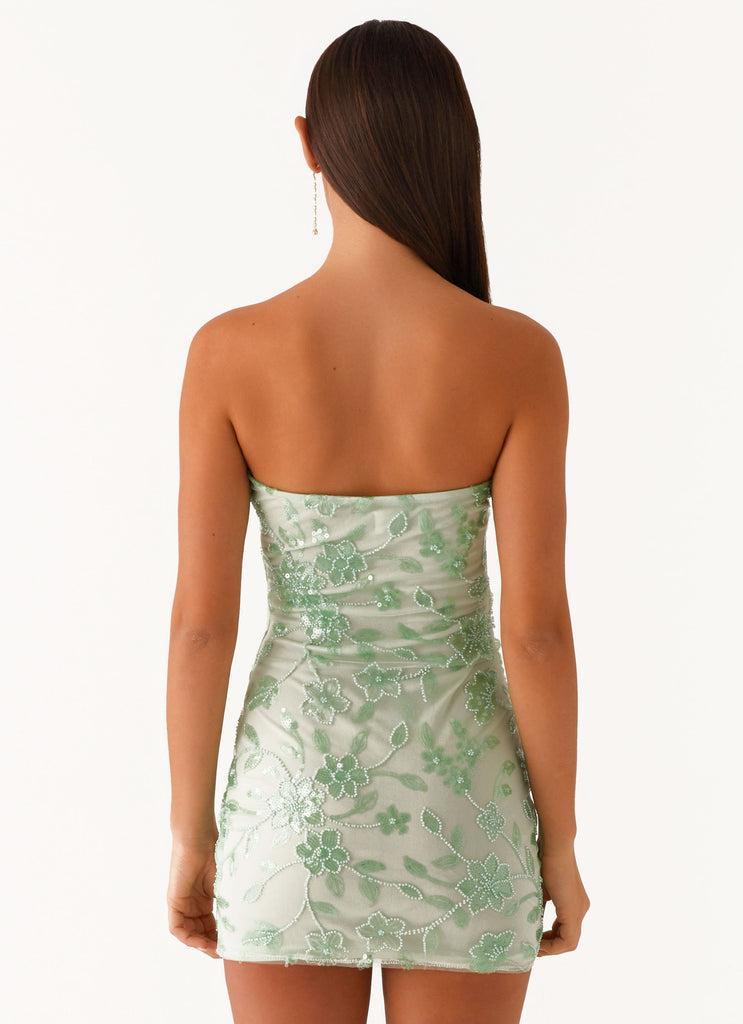 Peppermayo Peppermayo Exclusive - Moorey Beaded Mini Dress - Sage