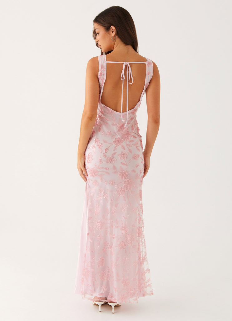 Peppermayo Peppermayo Exclusive - Moorey High Neck Maxi Dress - Pink
