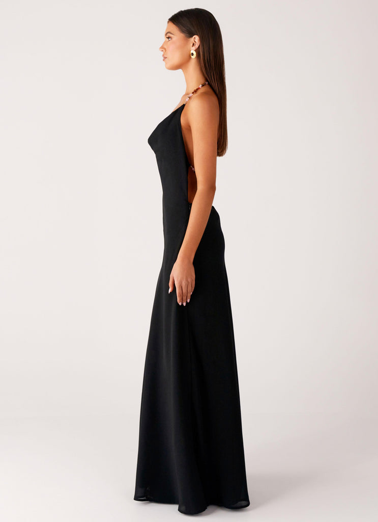 Peppermayo Peppermayo Exclusive - Morning Crush Cowl Maxi Dress - Black