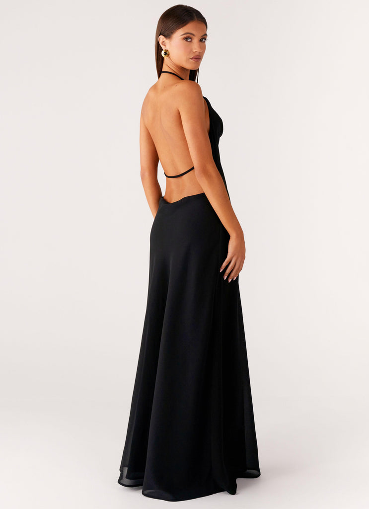 Peppermayo Peppermayo Exclusive - Morning Crush Cowl Maxi Dress - Black