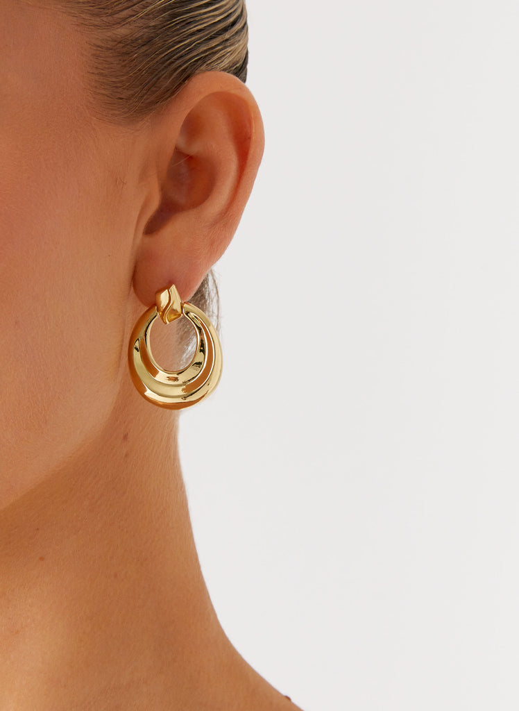 Peppermayo Peppermayo Exclusive - Movement Earrings - Gold