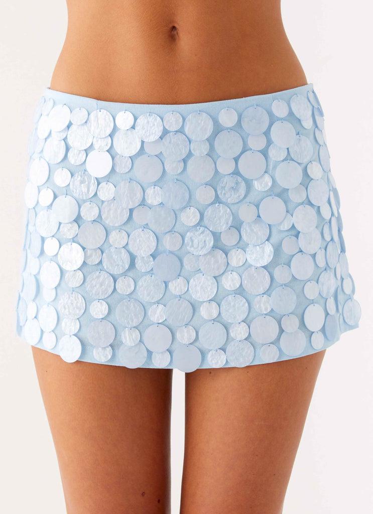 Peppermayo Peppermayo Exclusive - Movie Star Mini Skirt - Blue
