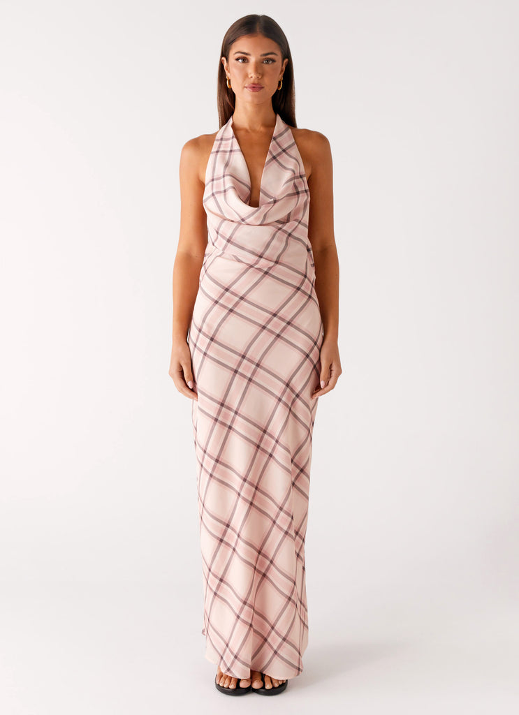 Peppermayo Peppermayo Exclusive - Muse Maxi Dress - Pink Check