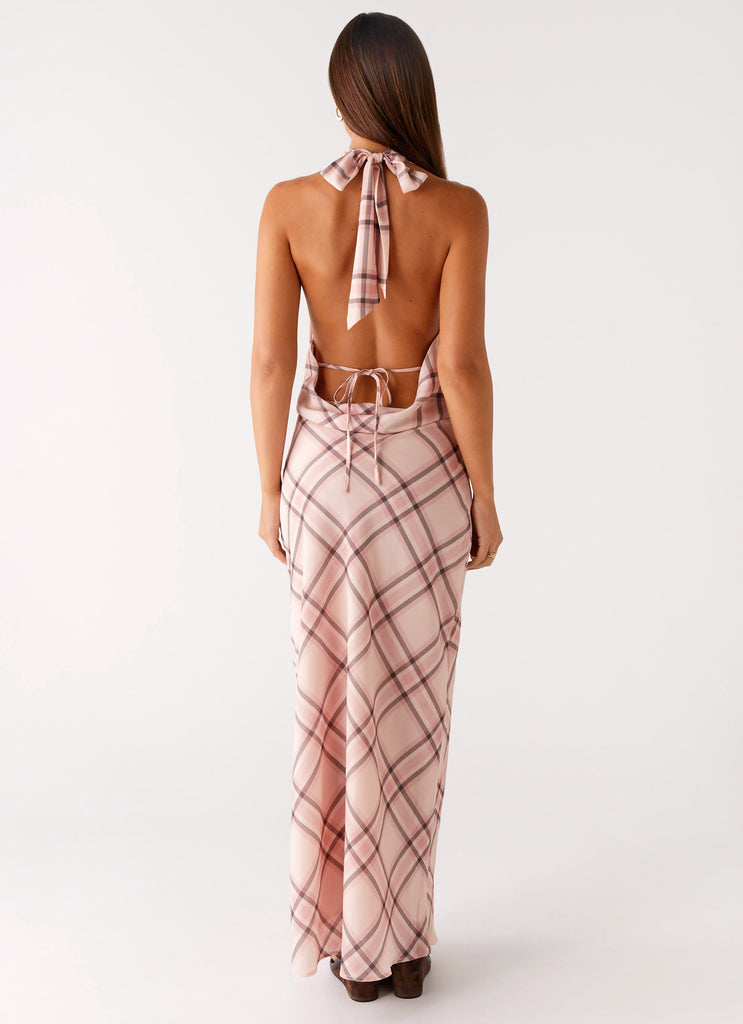Peppermayo Peppermayo Exclusive - Muse Maxi Dress - Pink Check