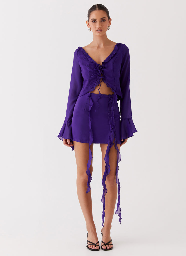 Peppermayo Peppermayo Exclusive - My Favourite Part Mini Skirt - Violet