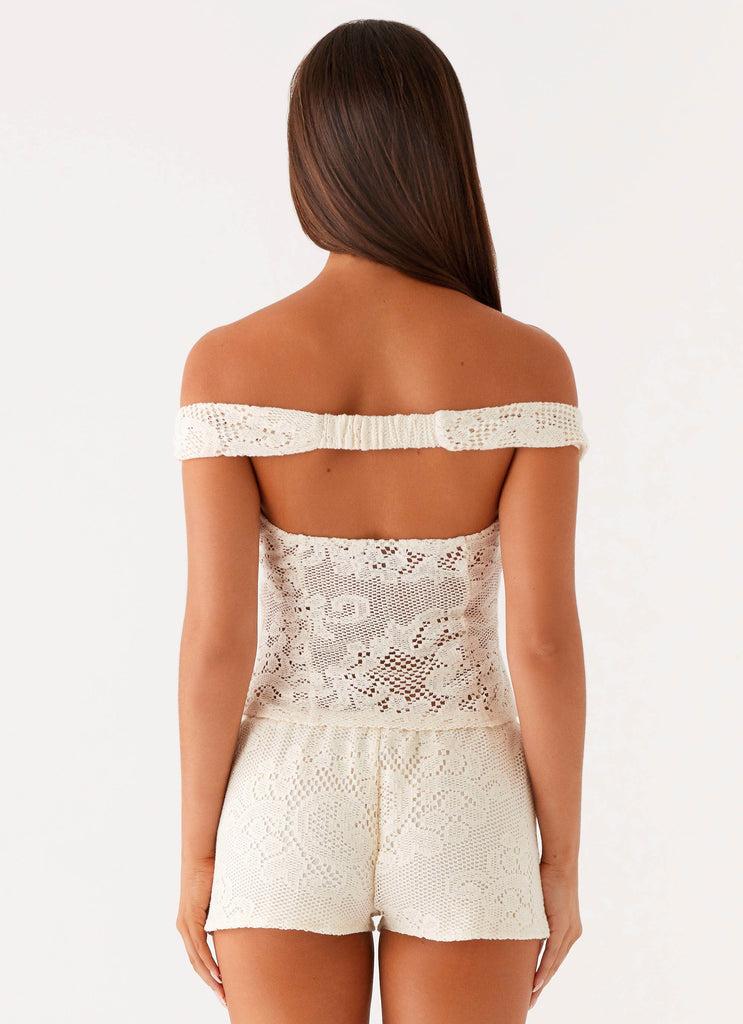 Peppermayo Peppermayo Exclusive - Nada Mini Shorts - Ivory
