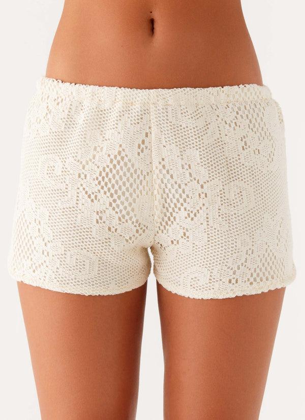 peppermayo Peppermayo Exclusive - Nada Mini Shorts - Ivory