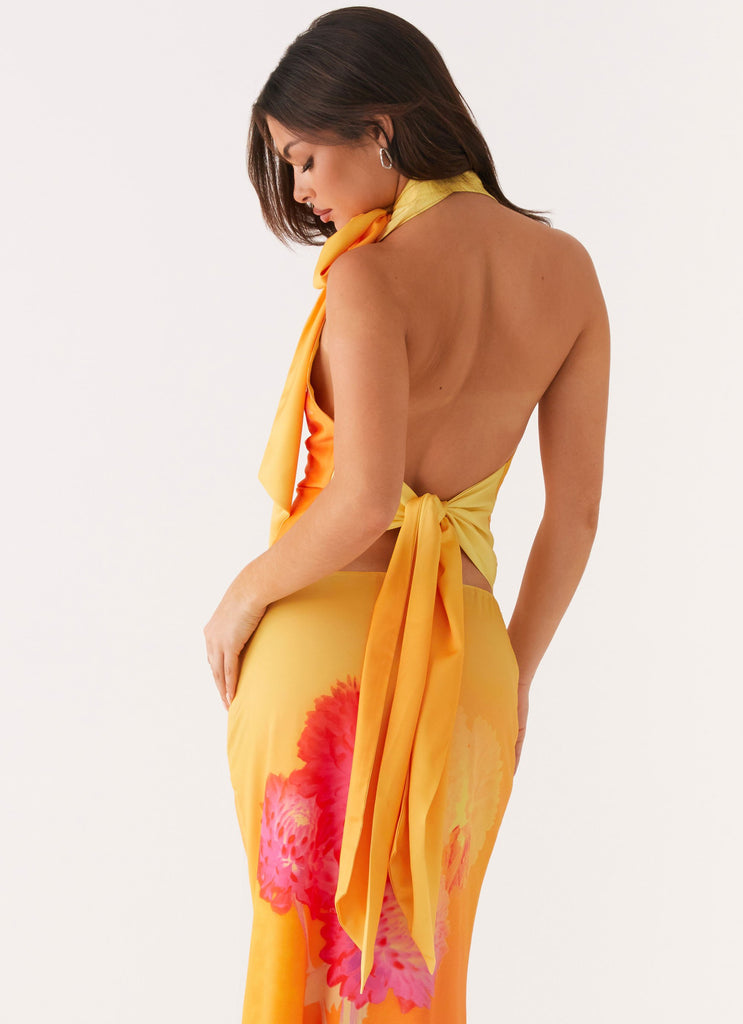 Peppermayo Peppermayo Exclusive - Nala Top - Orange Floral