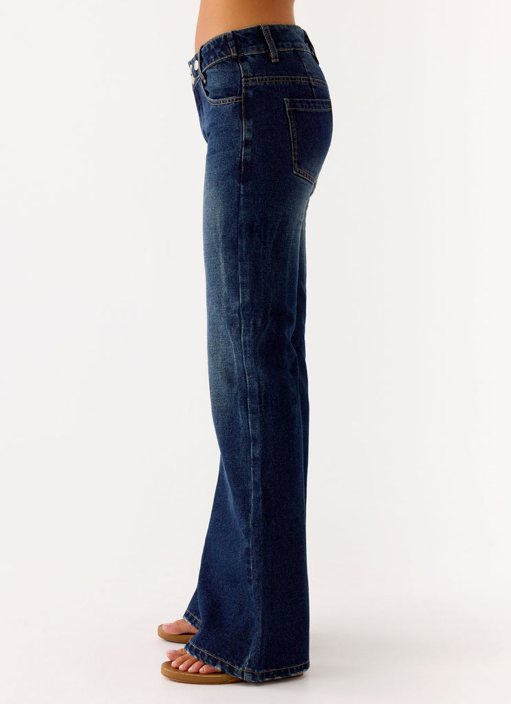 Peppermayo Peppermayo Exclusive - Nalani Low Rise Denim Jeans - Washed