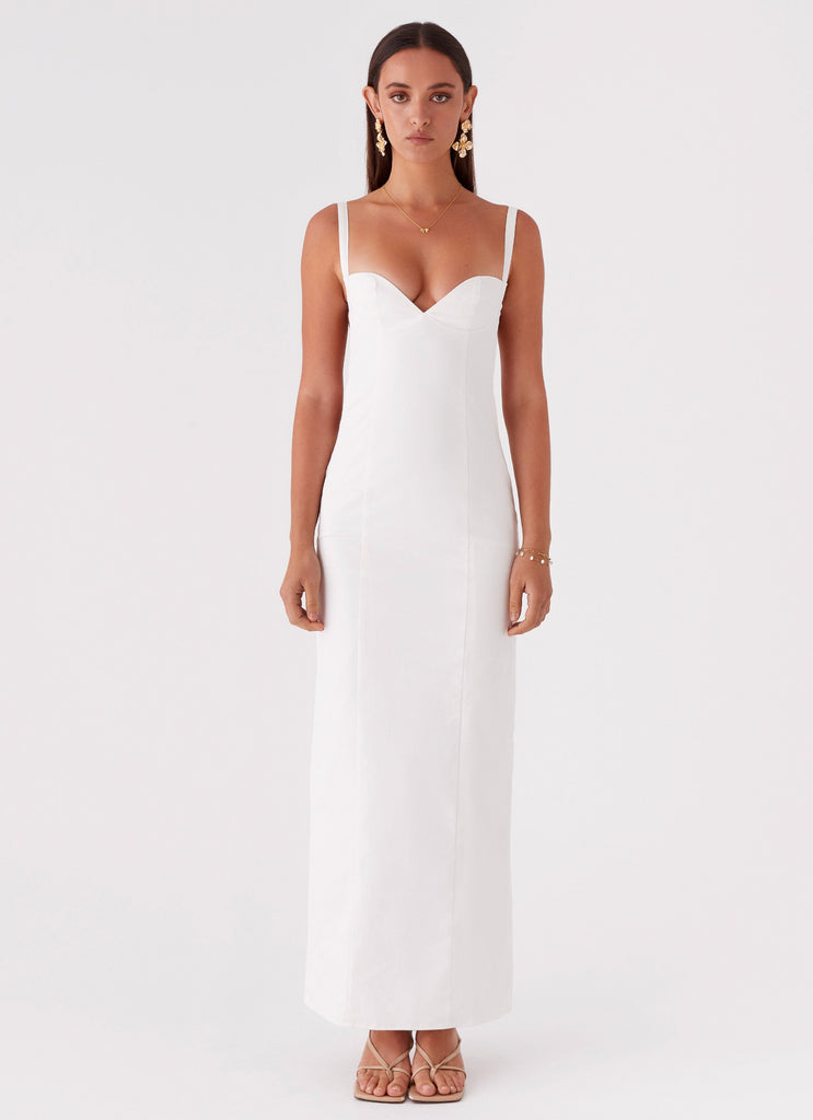 Peppermayo Peppermayo Exclusive - Naomi Backless Maxi Dress - Off White