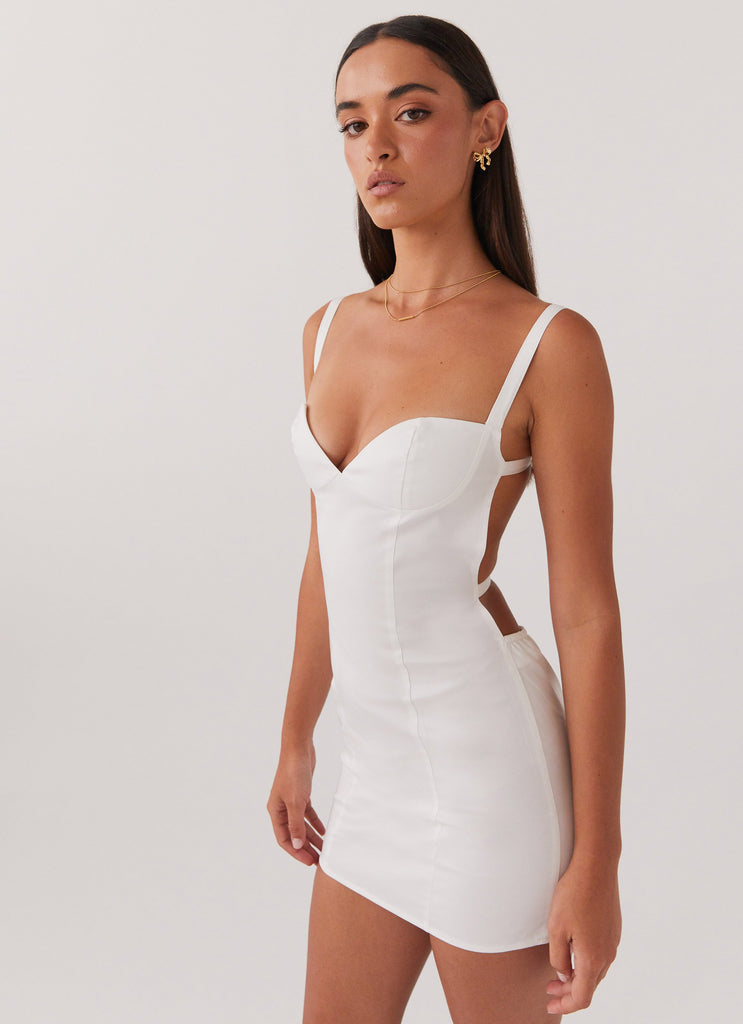 Peppermayo Peppermayo Exclusive - Naomi Backless Mini Dress - White