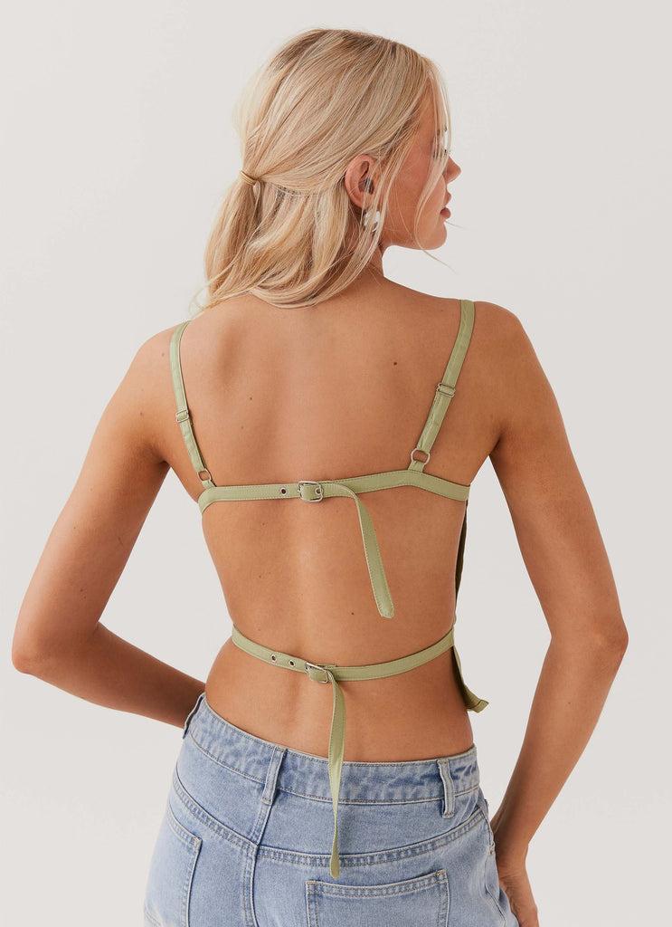 Peppermayo Peppermayo Exclusive - Naomi Backless Top - Sage