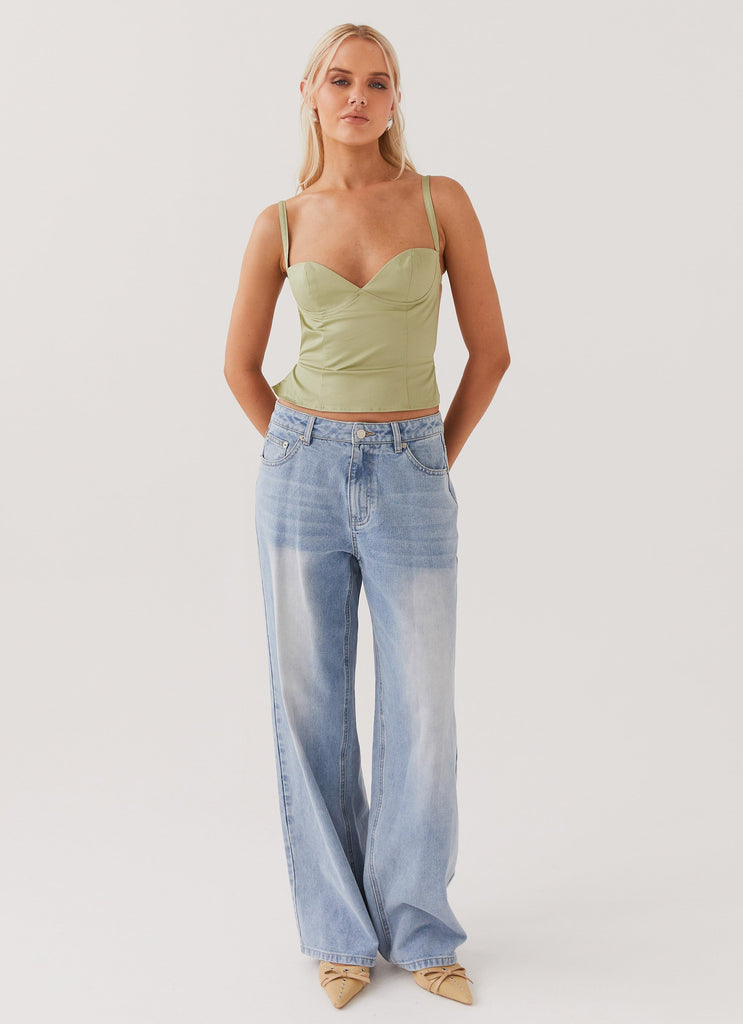 Peppermayo Peppermayo Exclusive - Naomi Backless Top - Sage