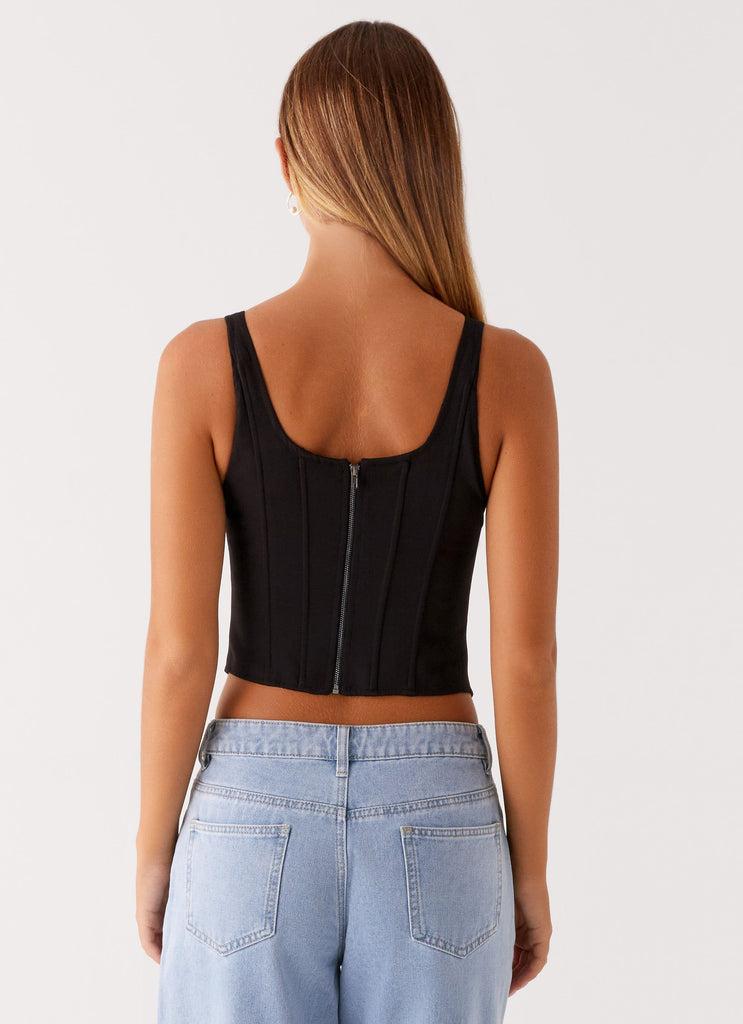 Peppermayo Peppermayo Exclusive - Narelle Corset Top - Black