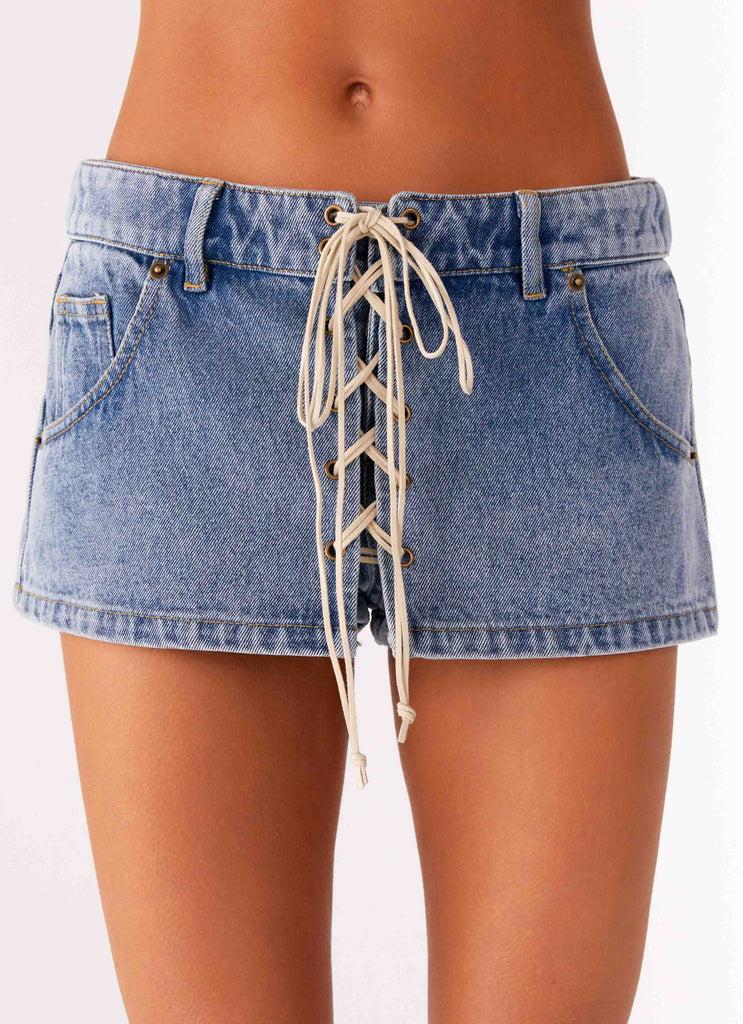 Peppermayo Peppermayo Exclusive - Nashville Denim Skort - Blue