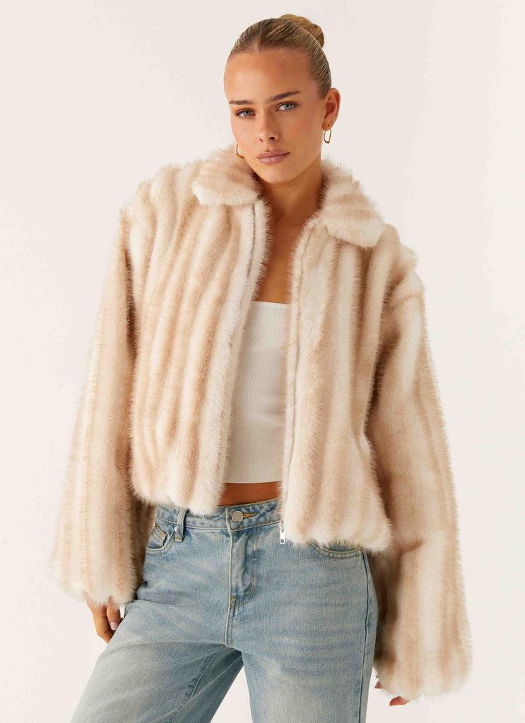 Peppermayo Peppermayo Exclusive - Naylor Faux Fur Jacket - Blonde