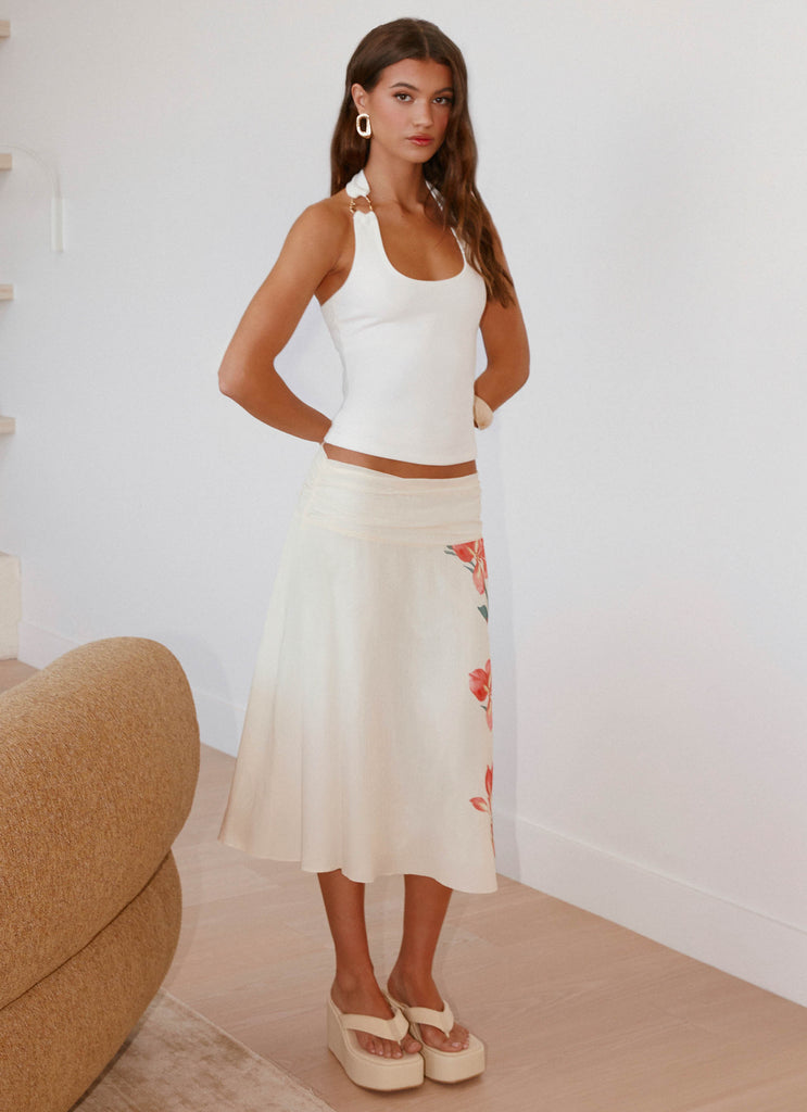 Peppermayo Peppermayo Exclusive - Nera Halter Top - White