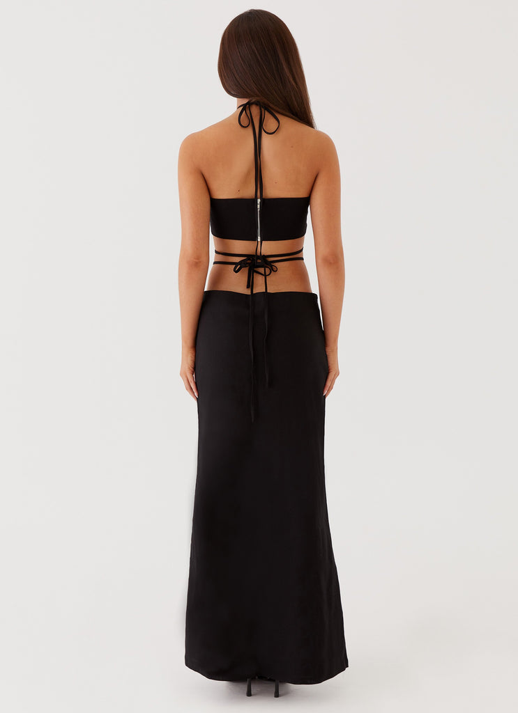 Peppermayo Peppermayo Exclusive - Neveah Beaded Maxi Skirt - Black