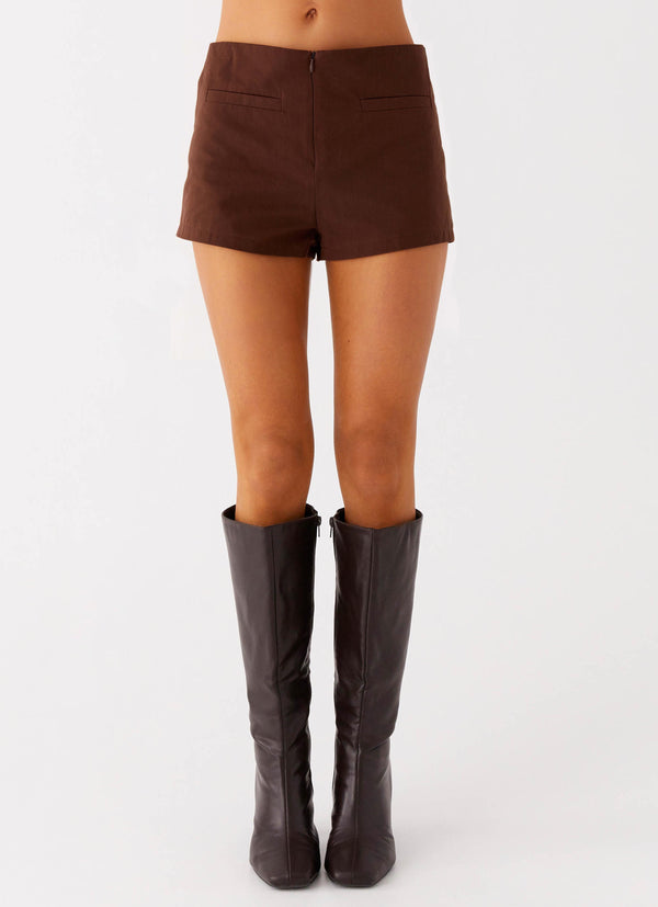 peppermayo Peppermayo Exclusive - Nia Micro Short - Chocolate