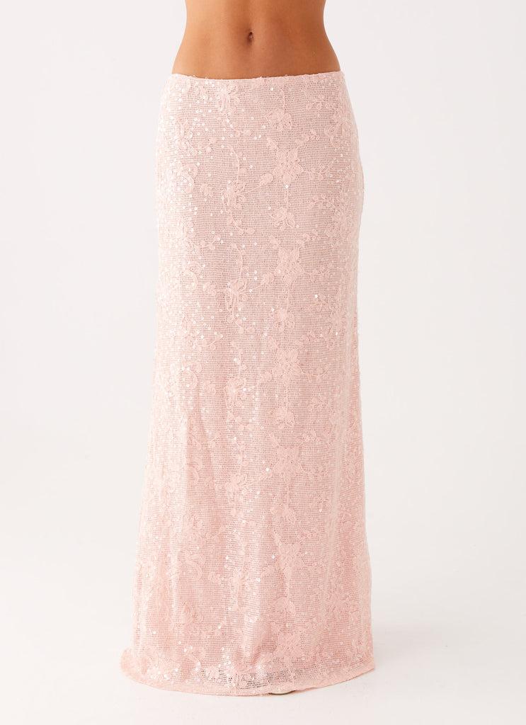 Peppermayo Peppermayo Exclusive - Nico Sequin Maxi Skirt - Pink