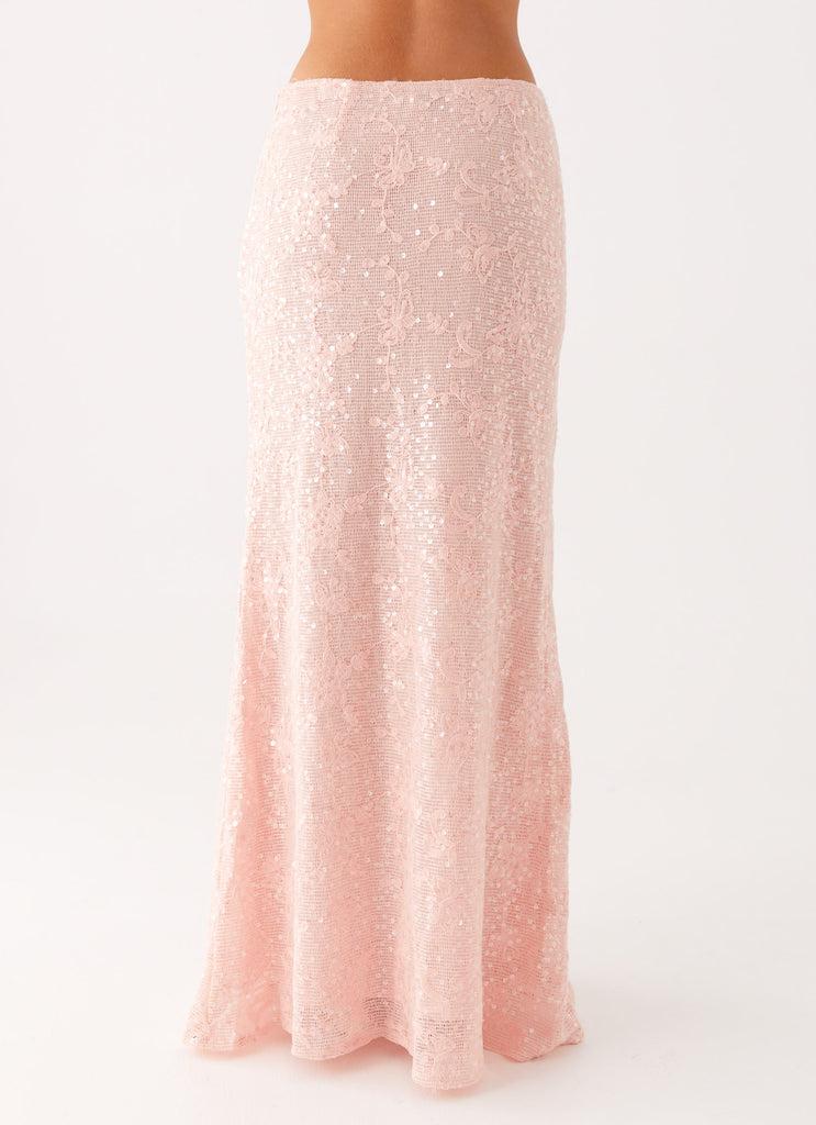 Peppermayo Peppermayo Exclusive - Nico Sequin Maxi Skirt - Pink