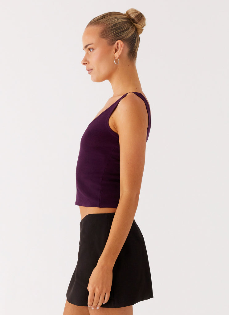 Peppermayo Peppermayo Exclusive - No Signal Knit Top - Plum
