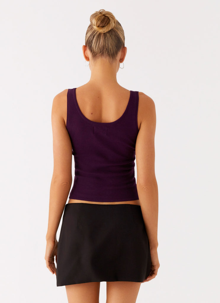 Peppermayo Peppermayo Exclusive - No Signal Knit Top - Plum