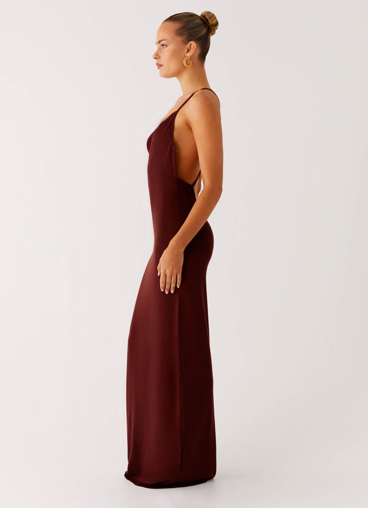 Peppermayo Peppermayo Exclusive - Nomad Muse Maxi Dress - Chocolate