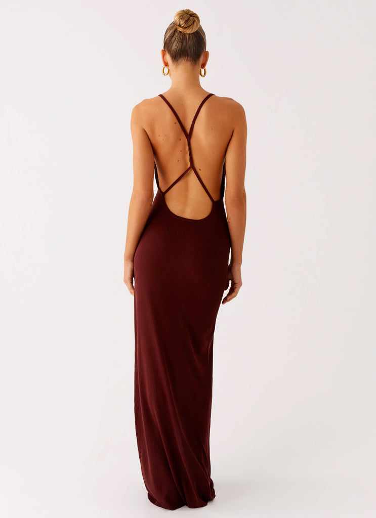 Peppermayo Peppermayo Exclusive - Nomad Muse Maxi Dress - Chocolate