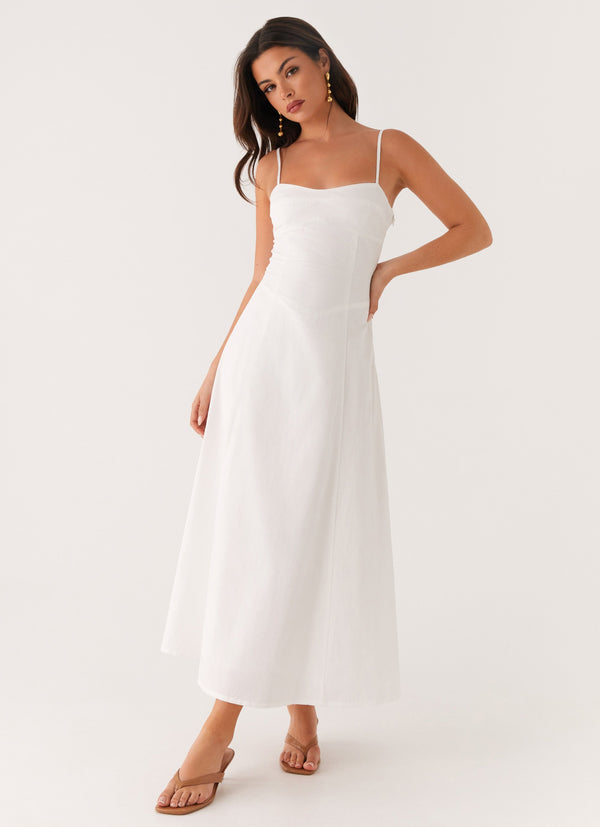 peppermayo Peppermayo Exclusive - Noosa Midi Dress - White