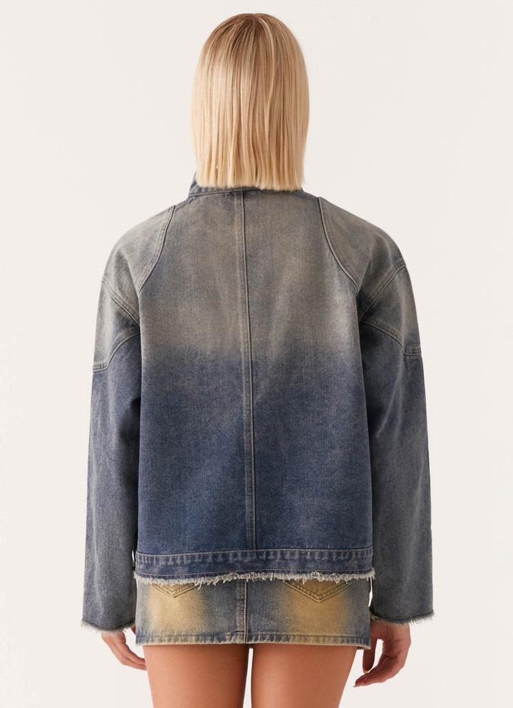 Peppermayo Peppermayo Exclusive - Not Like Us Denim Jacket - Vintage