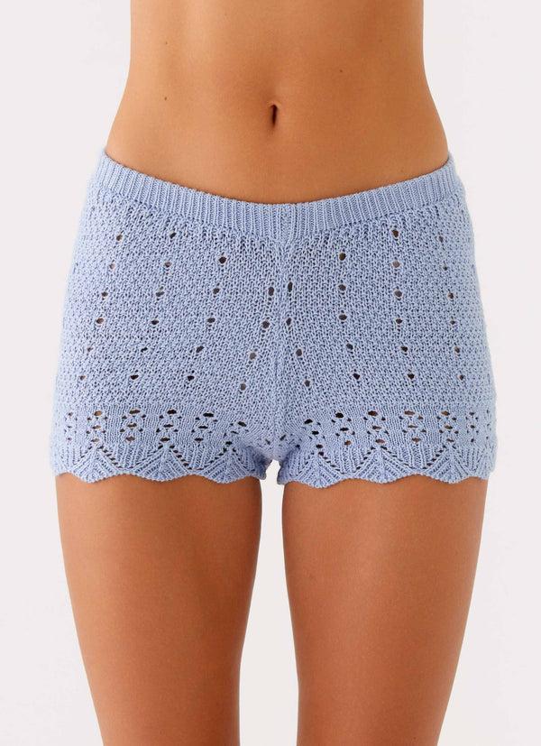 peppermayo Peppermayo Exclusive - Oakley Low Rise Mini Shorts - Blue