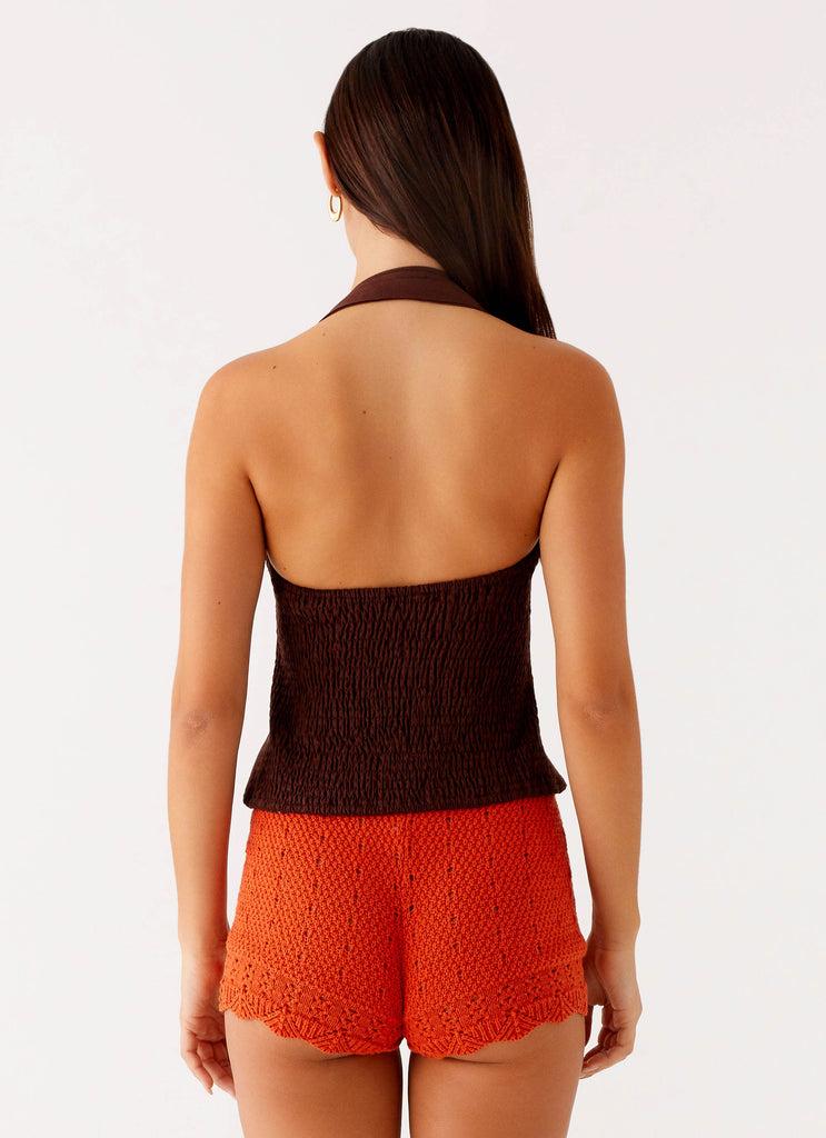 Peppermayo Peppermayo Exclusive - Oakley Low Rise Mini Shorts - Orange