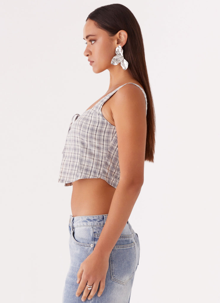 Peppermayo Peppermayo Exclusive - Oasis Dreams Tie Top - Check