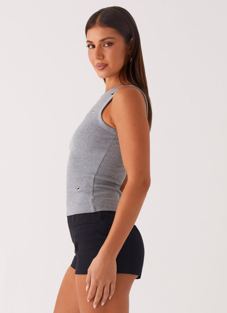 Peppermayo Peppermayo Exclusive - Oblivion Tank Top - Grey