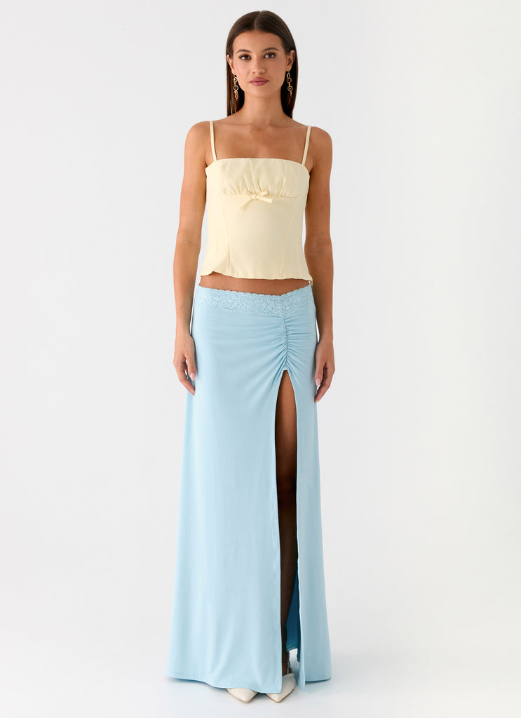 Peppermayo Peppermayo Exclusive - Ocean Plunge Maxi Skirt - Blue