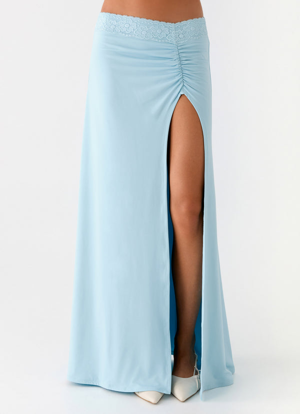 peppermayo Peppermayo Exclusive - Ocean Plunge Maxi Skirt - Blue