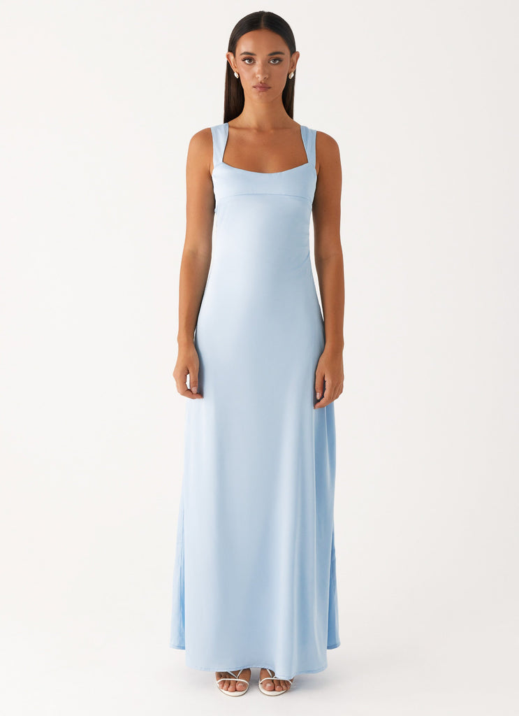 Peppermayo Peppermayo Exclusive - Odette Satin Maxi Dress - Blue