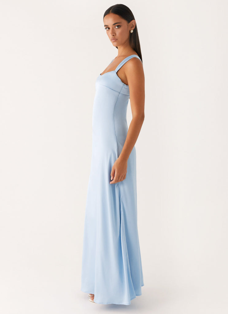 Peppermayo Peppermayo Exclusive - Odette Satin Maxi Dress - Blue