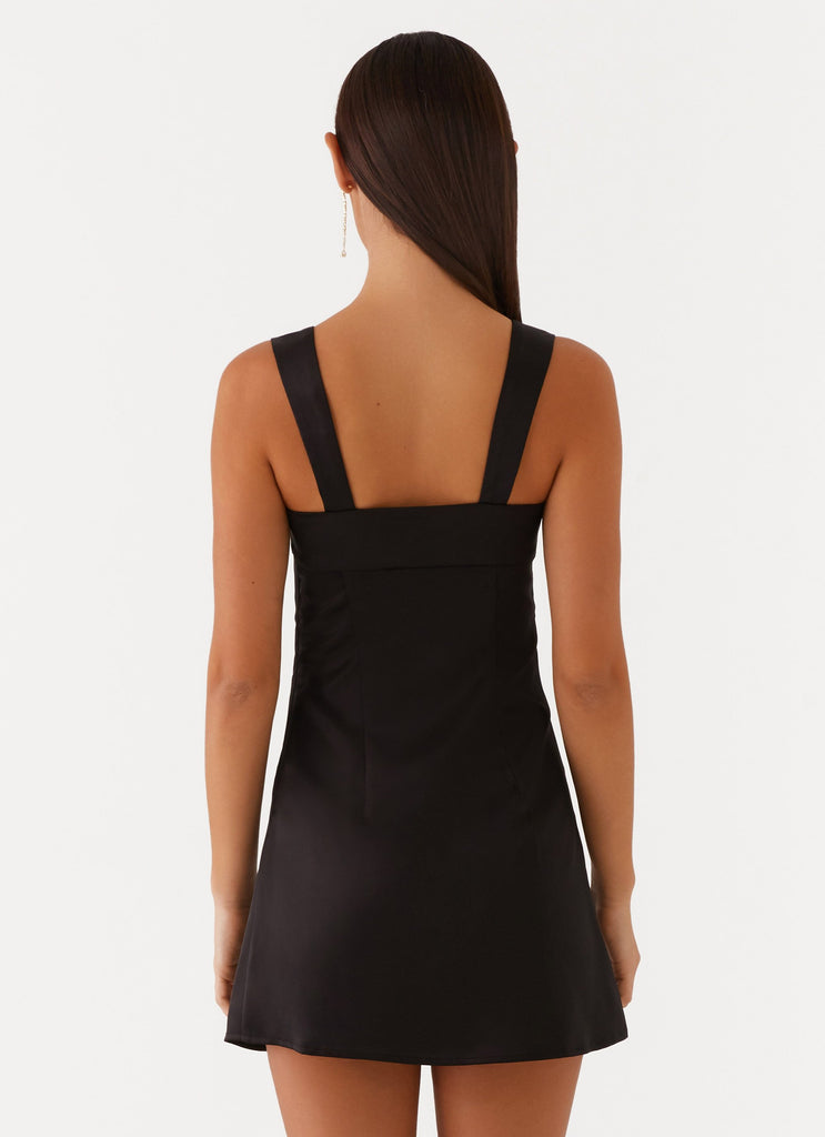 Peppermayo Peppermayo Exclusive - Odette Satin Mini Dress - Black