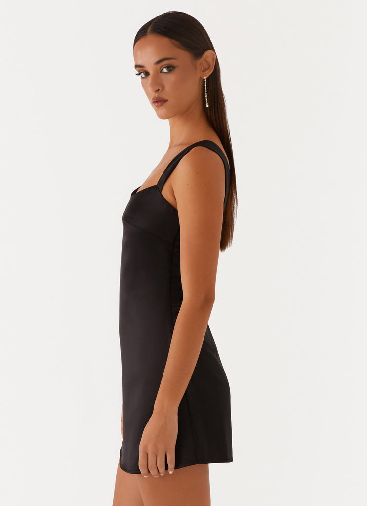Peppermayo Peppermayo Exclusive - Odette Satin Mini Dress - Black