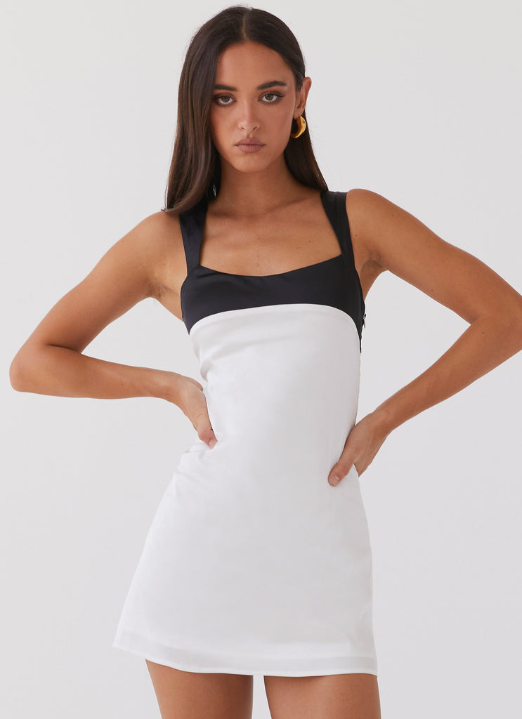 Peppermayo Peppermayo Exclusive - Odette Satin Mini Dress - Noir Pearl