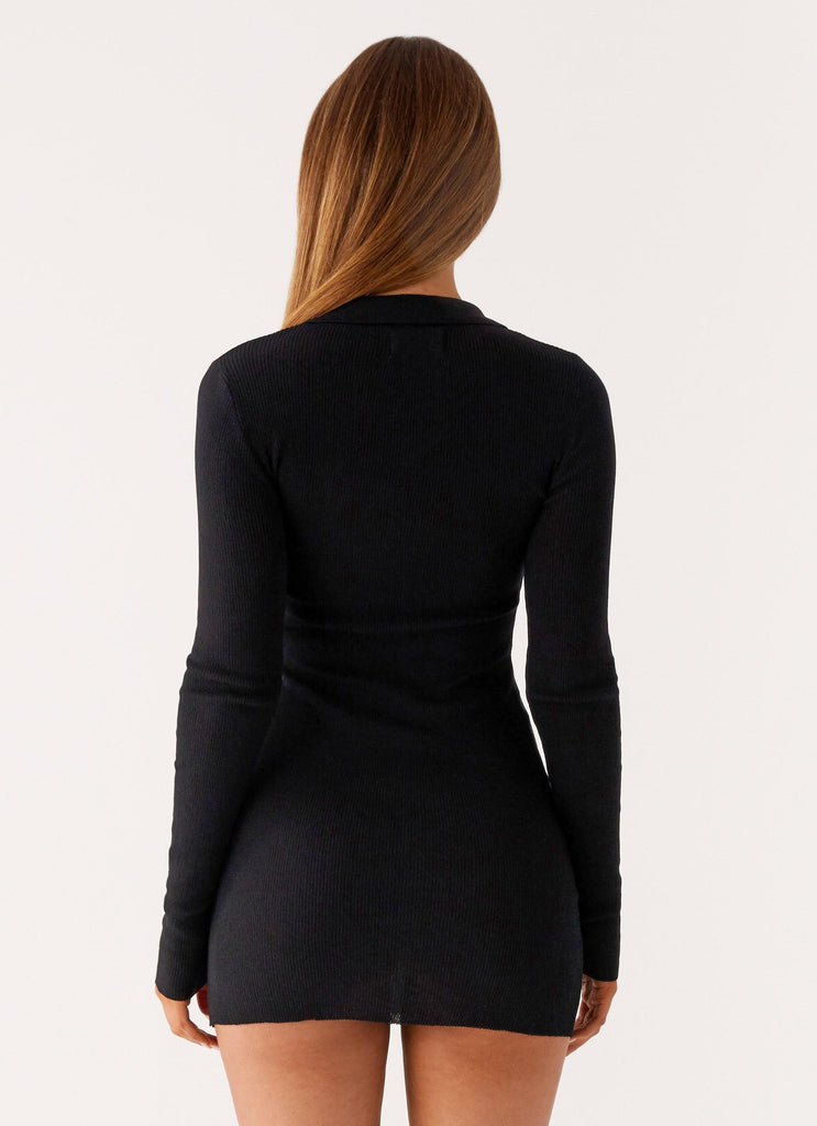 Peppermayo Peppermayo Exclusive - Off Duty Polo Dress - Black